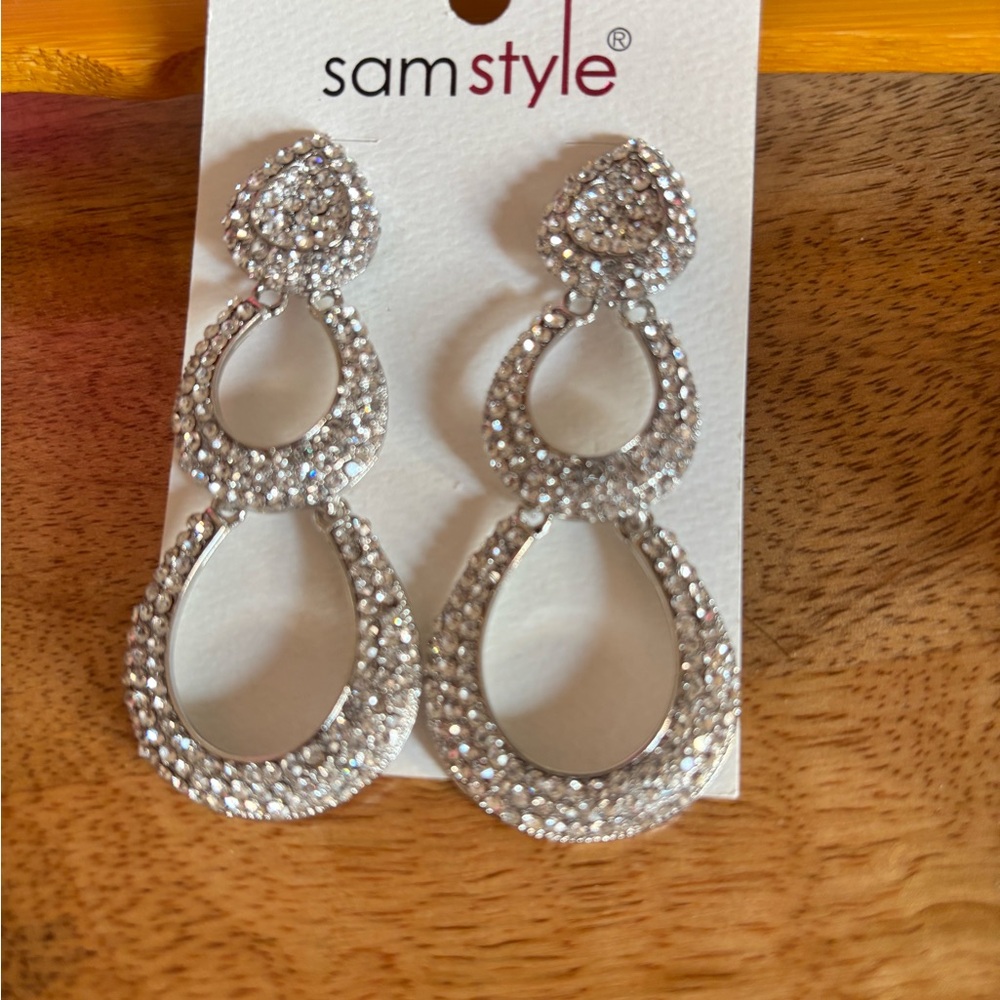 Elegant Silver Drop Earrings